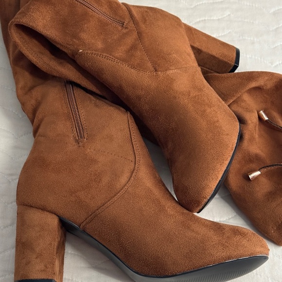 Vepose Thigh High Over The Knee Boots Suede Long Boot With Inner Zipper Size 7 - Picture 2 of 11